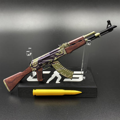Tiny AK-47 Jaguar Miniature Metal CSGO Fan Art For Display