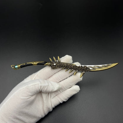 Mortal Cultivation Biography- Handmade "Golden Mother-Son Spirit Blade" is perfectly restored Han Li weapon replica