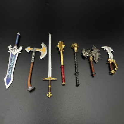 WoW Mini Alloy Weapon Set | Warcraft Fantasy Game Replica Collection