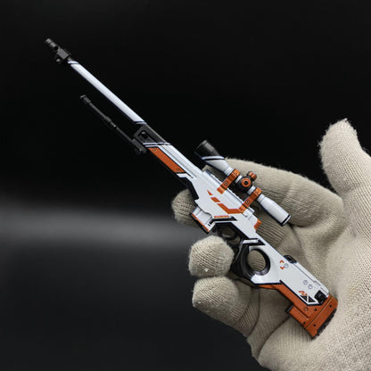 Tiny CSGO Asiimov AWP  Metal Miniature For Display