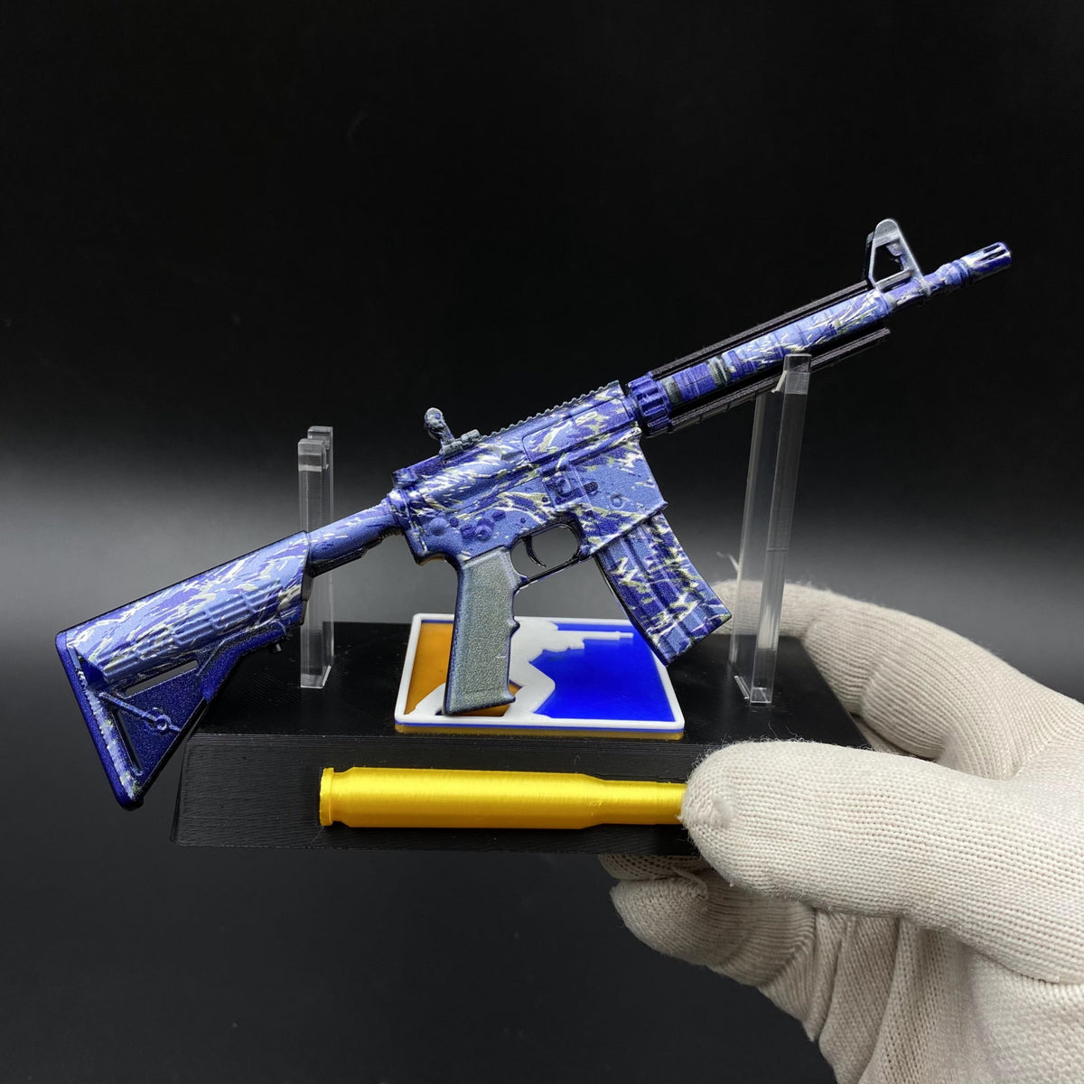 M4A4 Naval Shred Camo Gun CS2 Game Replica For Collectible