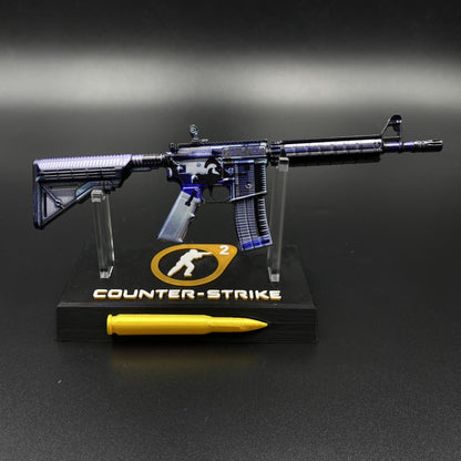 CS Game Skin M4A4 X‑Ray Mini Metal Game Replica For Collection
