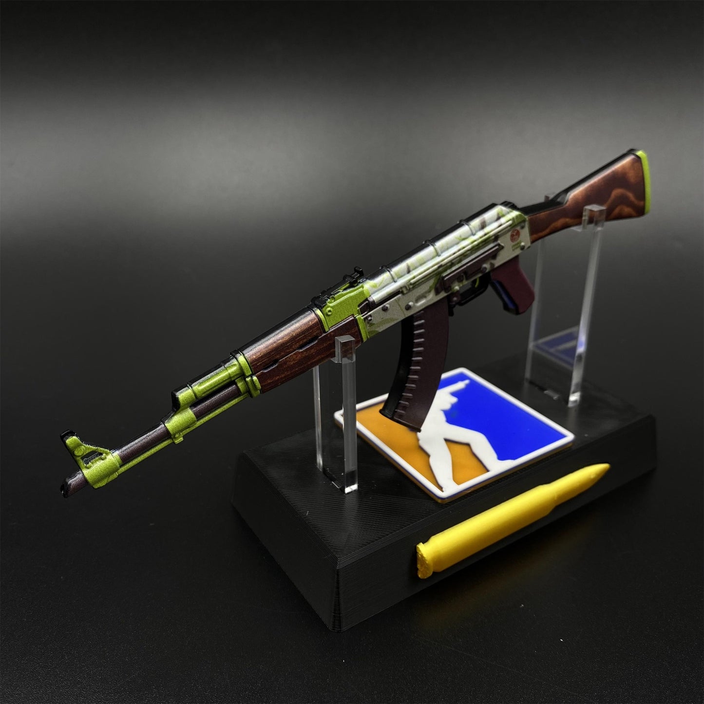 Hot Game CS2 AK‑47 Hydroponic Skin Camouflage Mini Metal Replica