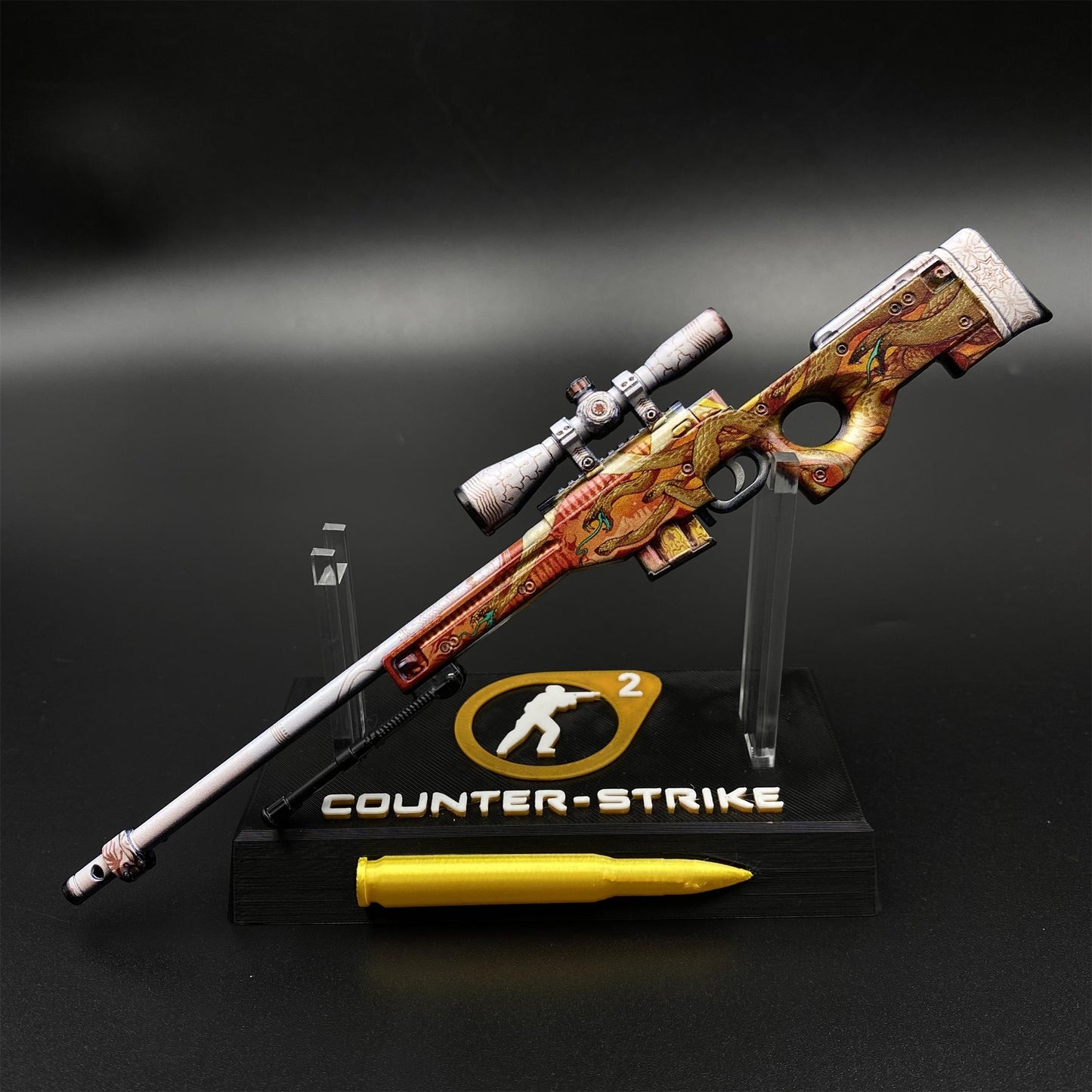 Hot Game CS2 Desert Hydra AWP Metal Replica Game Prop Collectible