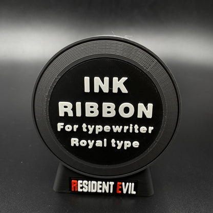 3D Printed Horror Game Ink Ribbon Shape Speaker, Gaming Room Decor Fan Collectible