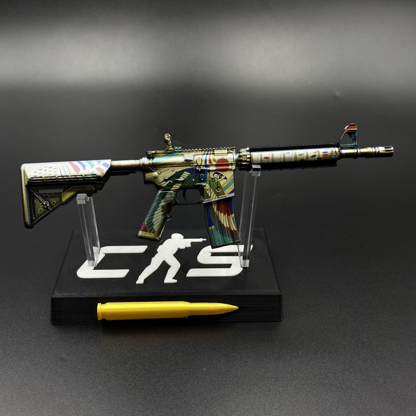 CS Game Skin M4A4 Eye of Horus Mini Metal Game Replica For Collection