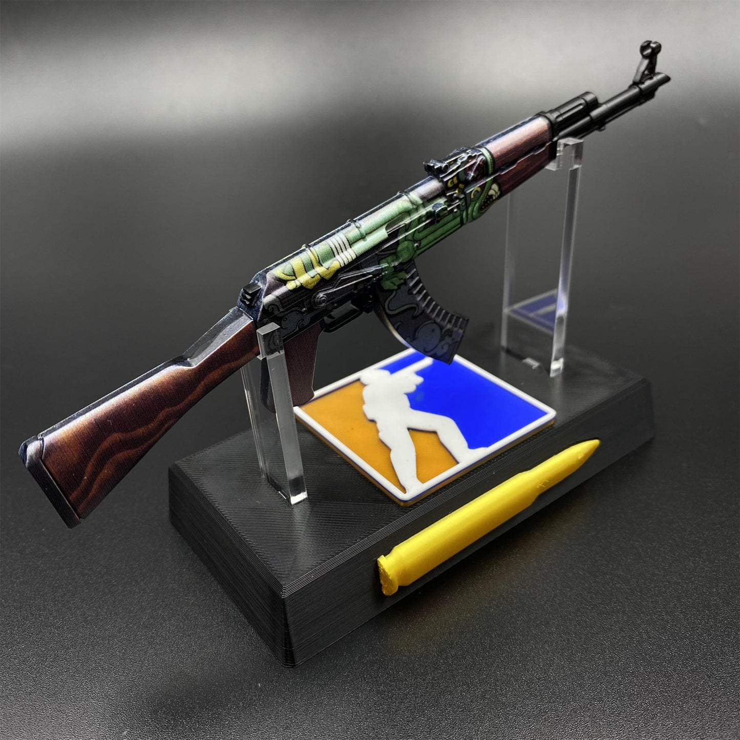 Hot Game CS2 Fire Serpent AK47 Metal Replica Game Prop Collectible