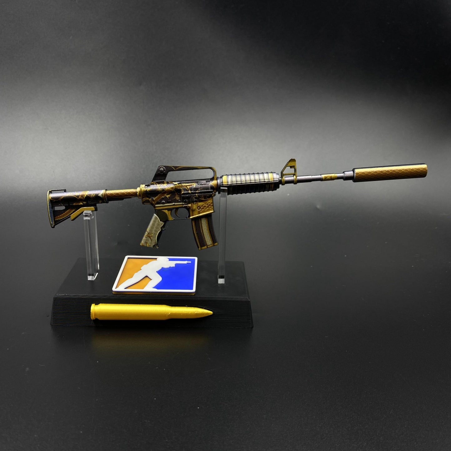 CS Golden Coil M4A1-S Metal Replica Game Prop Collectible