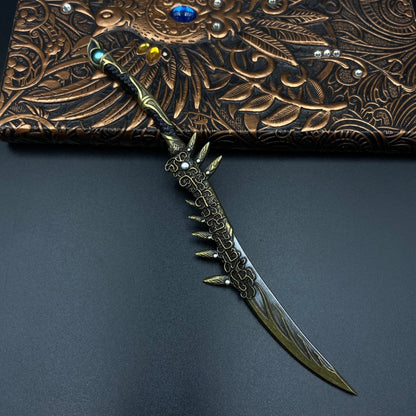 Mortal Cultivation Biography- Handmade "Golden Mother-Son Spirit Blade" is perfectly restored Han Li weapon replica