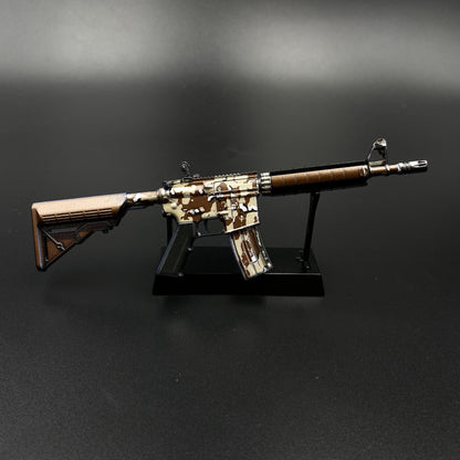 CS Game Skin M4A4 Desert Storm Mini Metal Game Replica For Collection