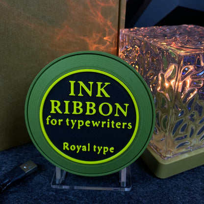 3D Printed Ink Ribbon Speaker Replica Prop, Horror Game Fan Art Desktop Decor, Collectible Gaming Ornament Gift