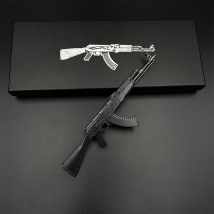 CS2 Game Peripheral - Tiny Gun AK47 Slate Metal Replica Game Prop Collectible
