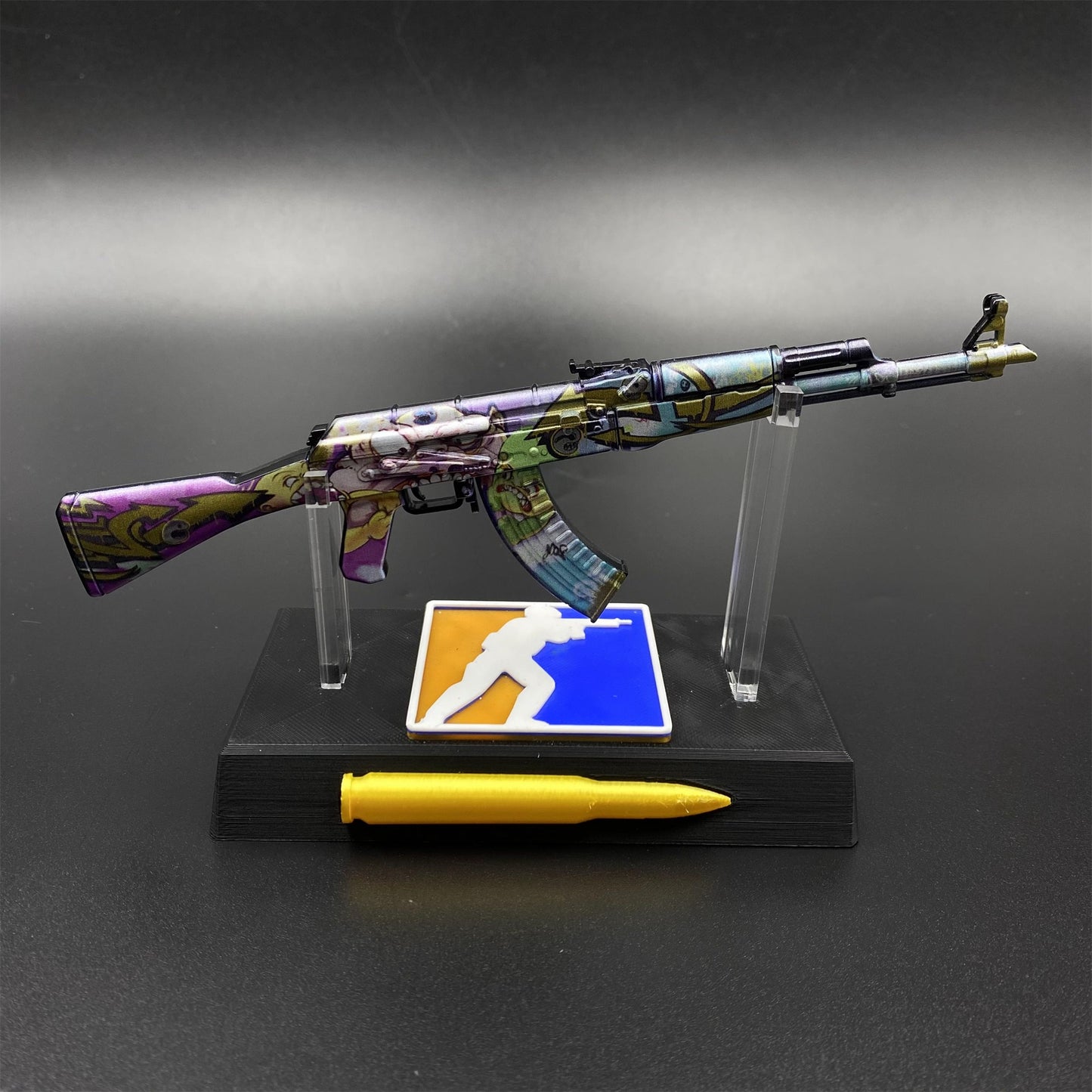 Metal Tiny CS2 Hot Skin B the Monster AK47 Gun Miniature For Collection