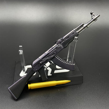 CS2 Game Peripheral - Tiny Gun AK47 Slate Metal Replica Game Prop Collectible
