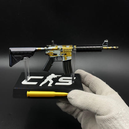 CS Game Skin M4A4 Daybreak Mini Metal Game Replica For Collection