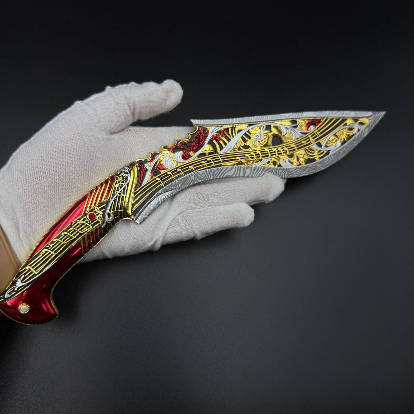 29cm/11.4'' S10 Knife ELEGY Tactical FPS Game Weapon Replica - Game Collectible Decorative Ornament
