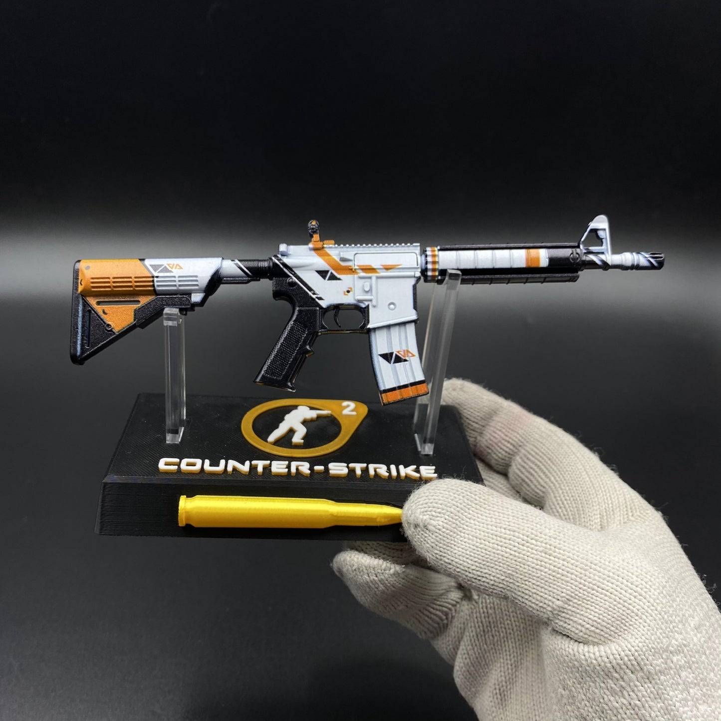 CS Game Skin M4A4 Asiimov Mini Metal Game Replica For Collection
