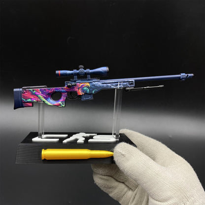 Hot Game CS2 Tiny Gun Hyper Beast AWP Metal Replica Game Prop Collectible