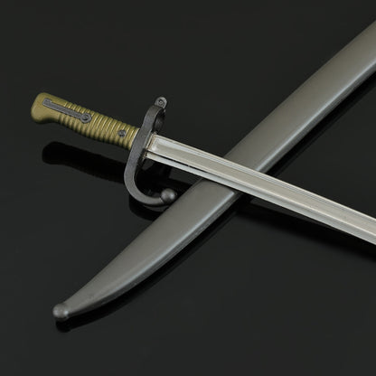 Vintage Bayonet Mini Replica Chassepot Bayonet Mini Replica Metal Collectible