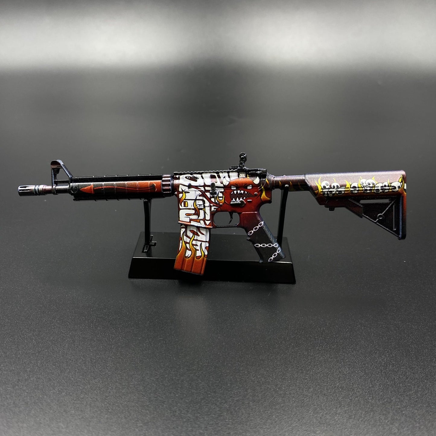 CS2 Game Skin M4A4 Hellfire Mini Metal Game Replica For Collection