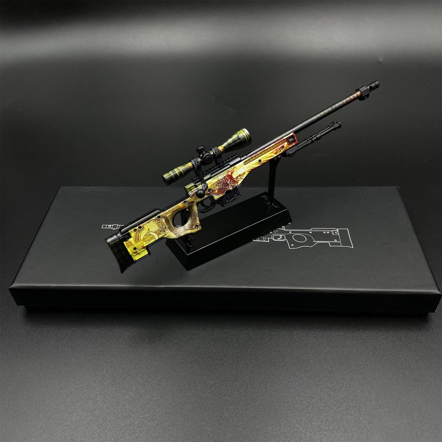 CS2 Game Peripheral - Dragon Lore AWP Metal Replica Game Prop Collectible