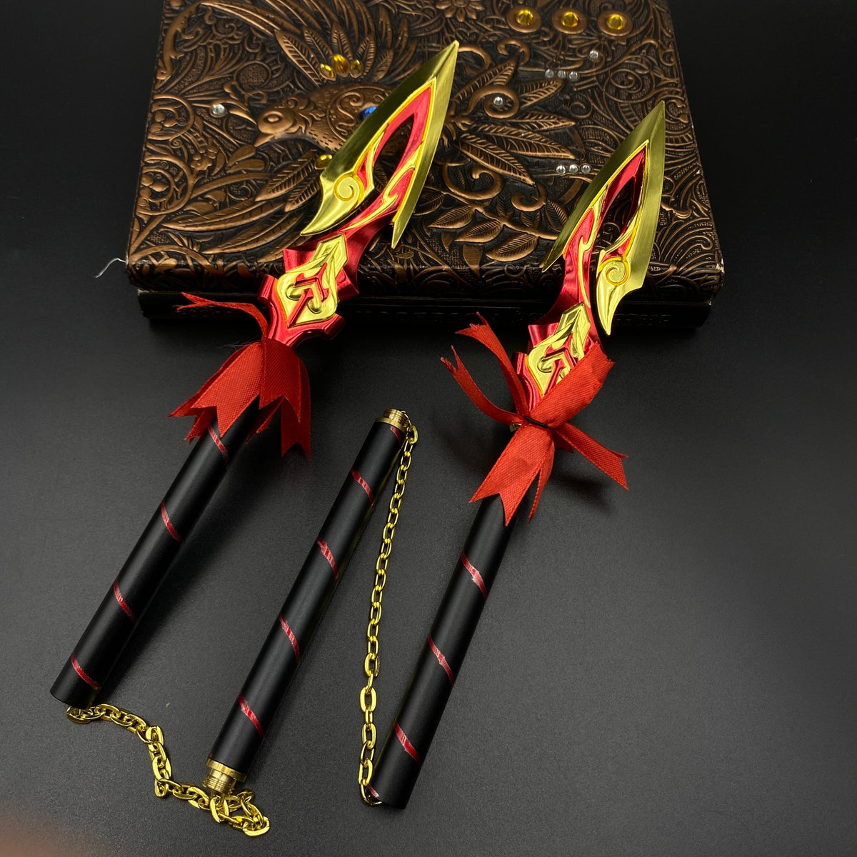 Valorant Long Xiang San Jie Spear Replica Chinese Dragon Spear Cosplay Prop