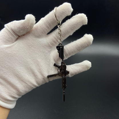 Delta Force Mini SMG Metal Gun Replica Keychain FPS Game Fan Collectible Gift