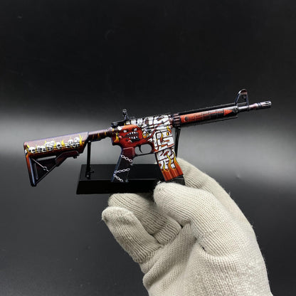 CS2 Game Skin M4A4 Hellfire Mini Metal Game Replica For Collection