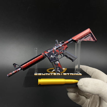 M4A4 Red DDPAT Gun CS2 Game Replica For Collectible