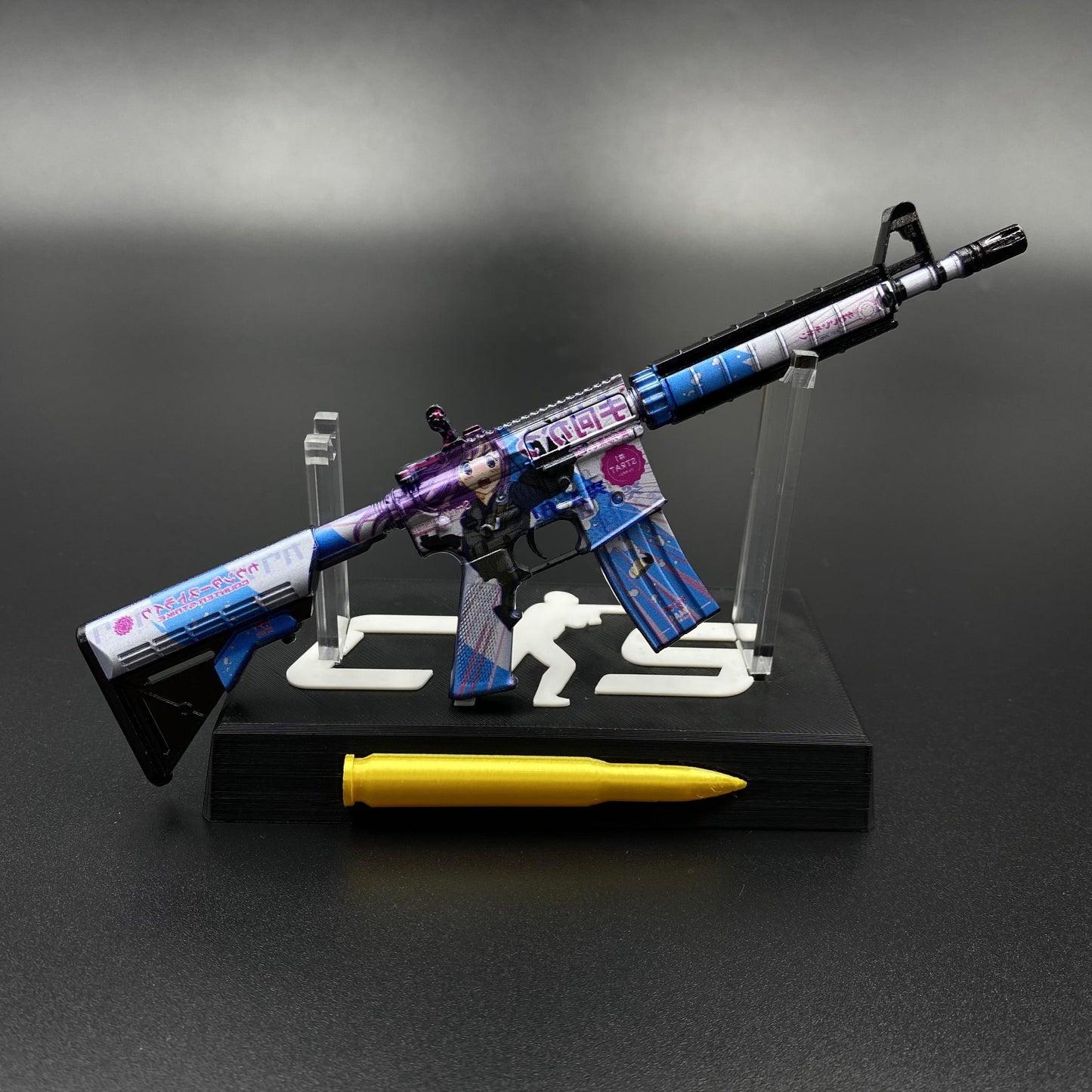 Hot Skin M4A4 Temukau Mini Game Replica Game Prop Collectible