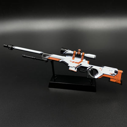 Hot Game CS2 Tiny Gun Asiimov AWP Metal Replica Game Prop Collectible
