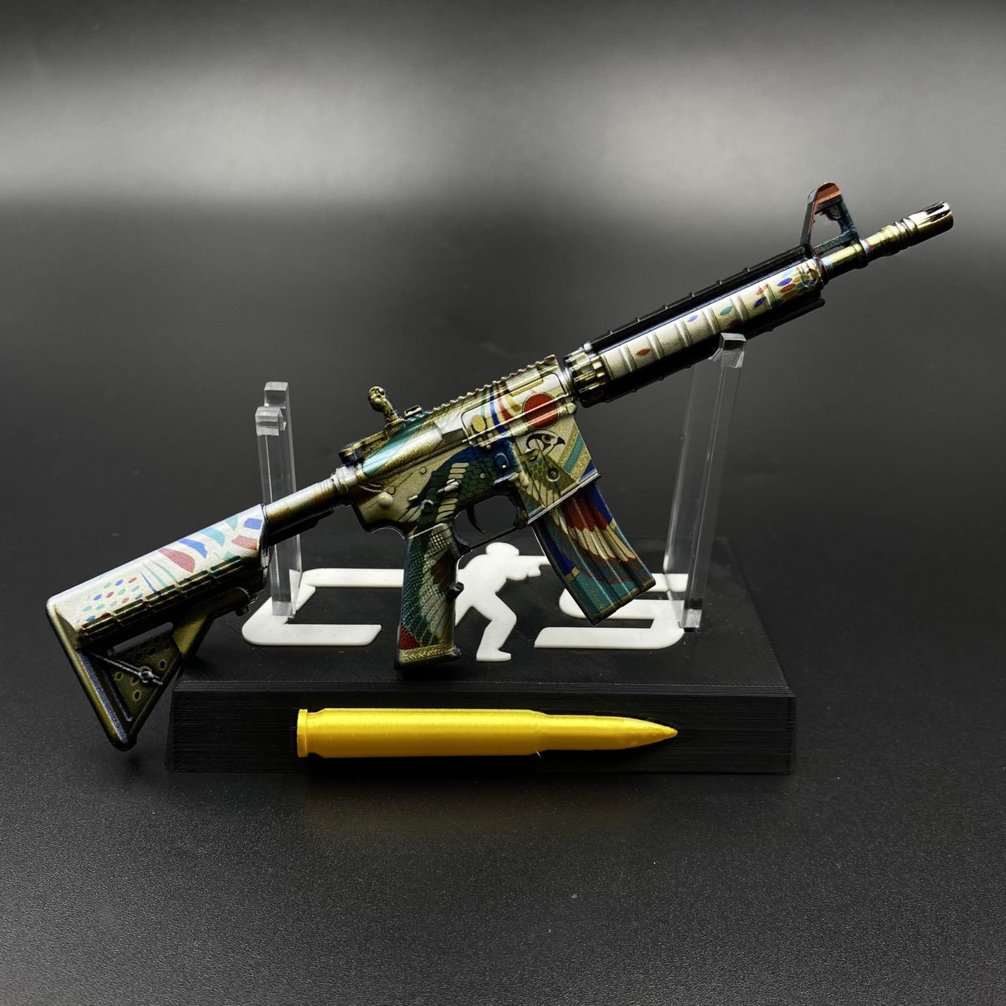 CS Game Skin M4A4 Eye of Horus Mini Metal Game Replica For Collection