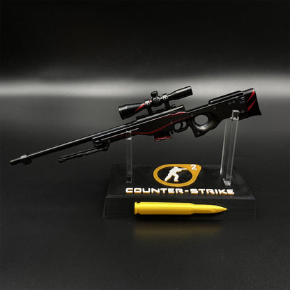 Hot Game CS2 Red Line AWP Metal Replica Game Prop Collectible