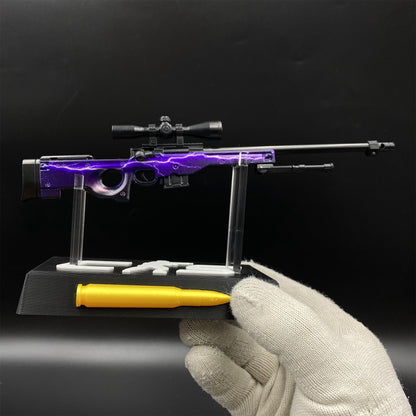 Hot Game CS2 Lightning Strike AWP Metal Replica Game Prop Collectible