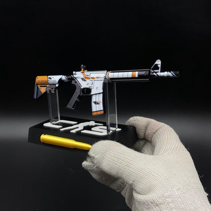 CS Game Skin M4A4 Asiimov Mini Metal Game Replica For Collection