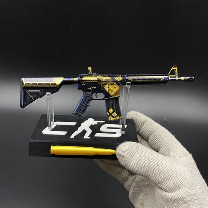 CS2 Mini M4A4 The Coalition Metal Skin Replica - Game Prop Collectible