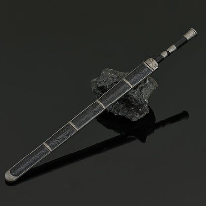 Yanling Sword Alloy Replica Ancient Chinese Wuxia Sword Replica with Scabbard Non-sharp Desktop Collectible Ornament Gift