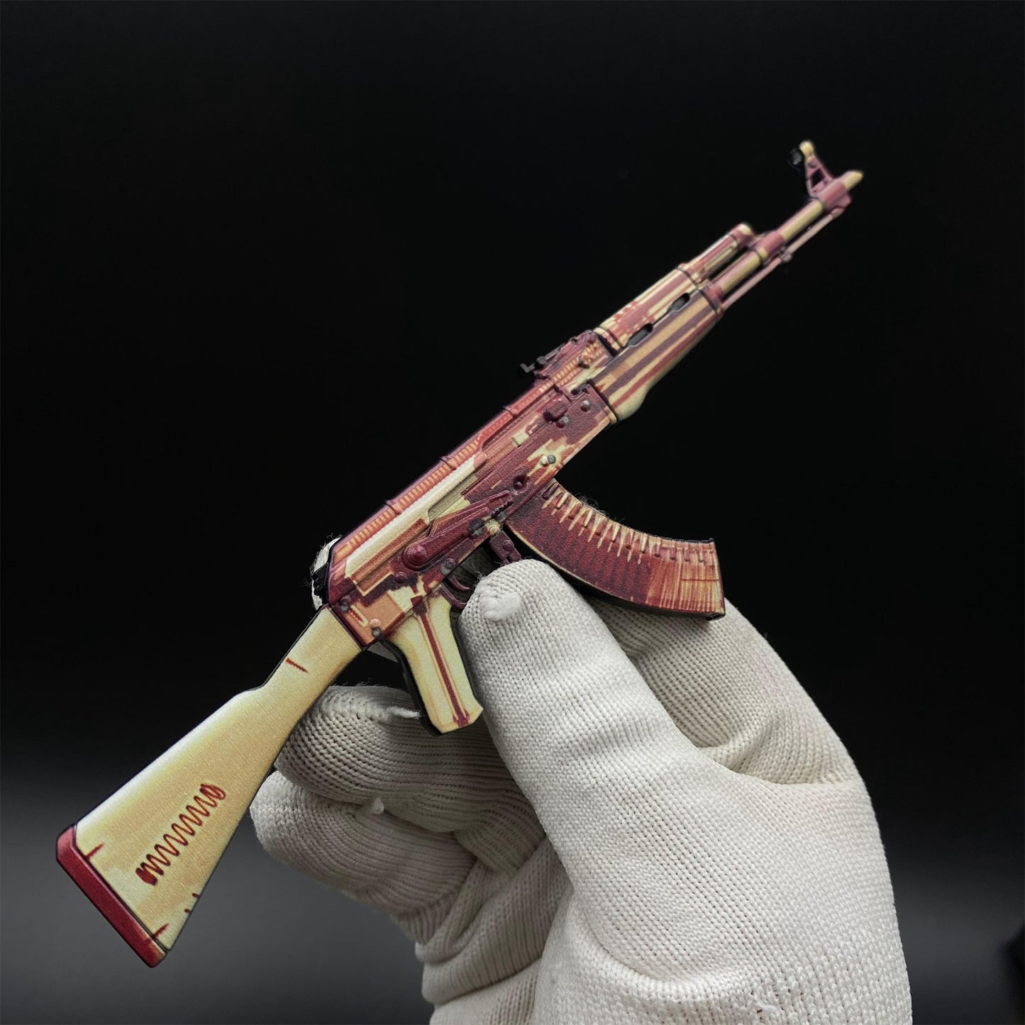 Hot Game CS2 AK47 X-Ray Skin Mini Metal Replica Game Prop Collectible