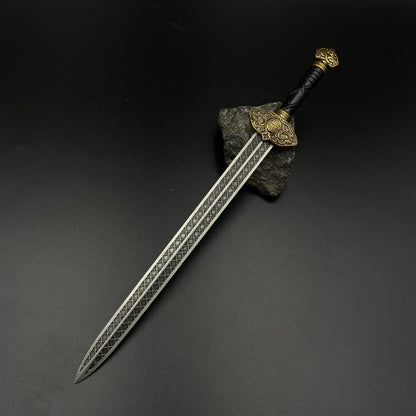 Game for Peace Star Shatter Sword Alloy Replica Battle Royale Game Weapon Prop with Leather Sheath