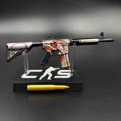 Hot Game CS Skin M4A4 The Dragon King Mini Metal Replica For Collectible