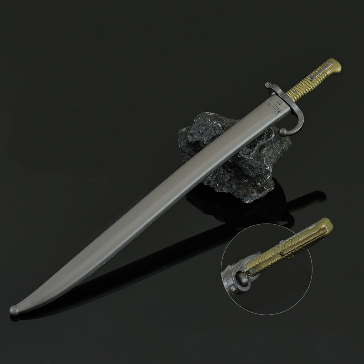 Vintage Bayonet Mini Replica Chassepot Bayonet Mini Replica Metal Collectible