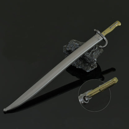 Vintage Bayonet Mini Replica Chassepot Bayonet Mini Replica Metal Collectible