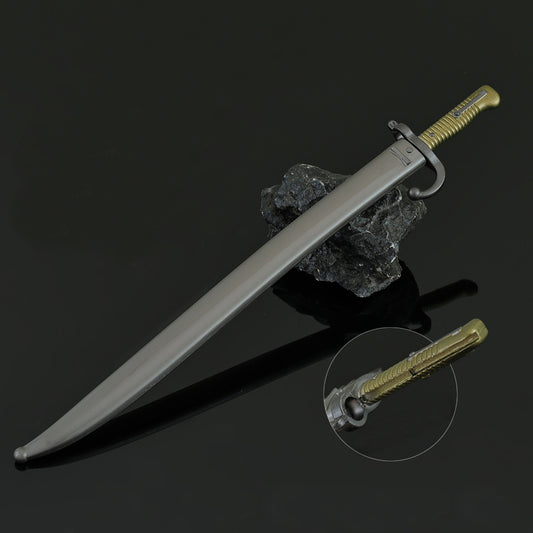 Vintage Bayonet Mini Replica Chassepot Bayonet Mini Replica Metal Collectible
