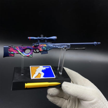 Hot Game CS2 Tiny Gun Hyper Beast AWP Metal Replica Game Prop Collectible
