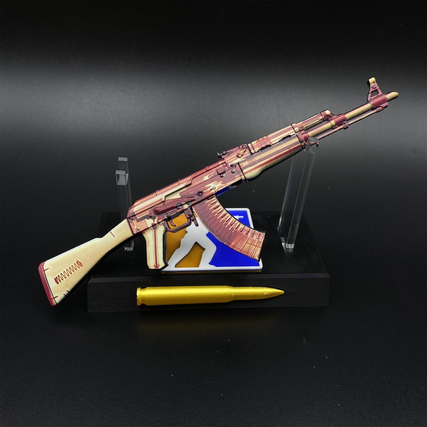 Hot Game CS2 AK47 X-Ray Skin Mini Metal Replica Game Prop Collectible