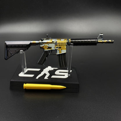 CS Game Skin M4A4 Daybreak Mini Metal Game Replica For Collection
