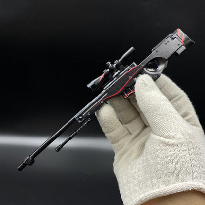 Hot Game CS2 Red Line AWP Metal Replica Game Prop Collectible