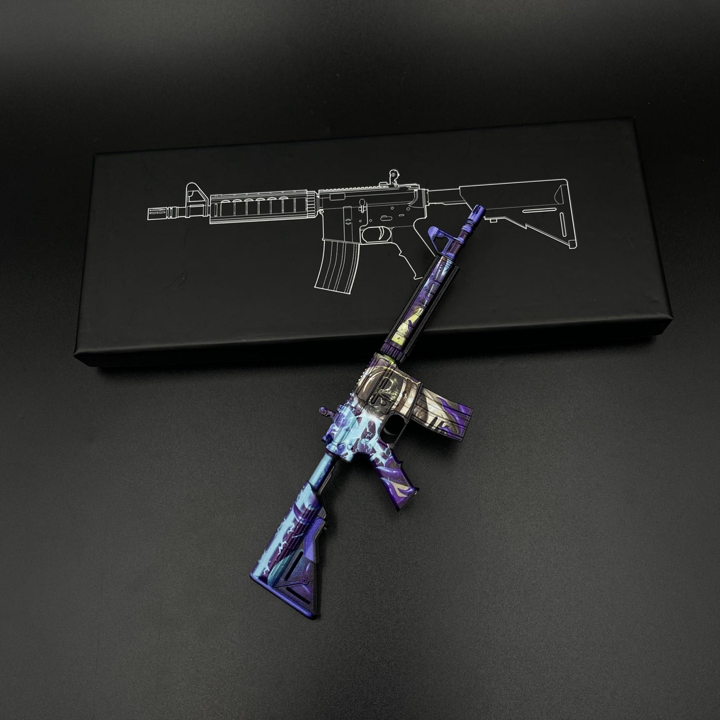 CS Skin M4A4 Desolate Space Mini Metal Replica For Collectible