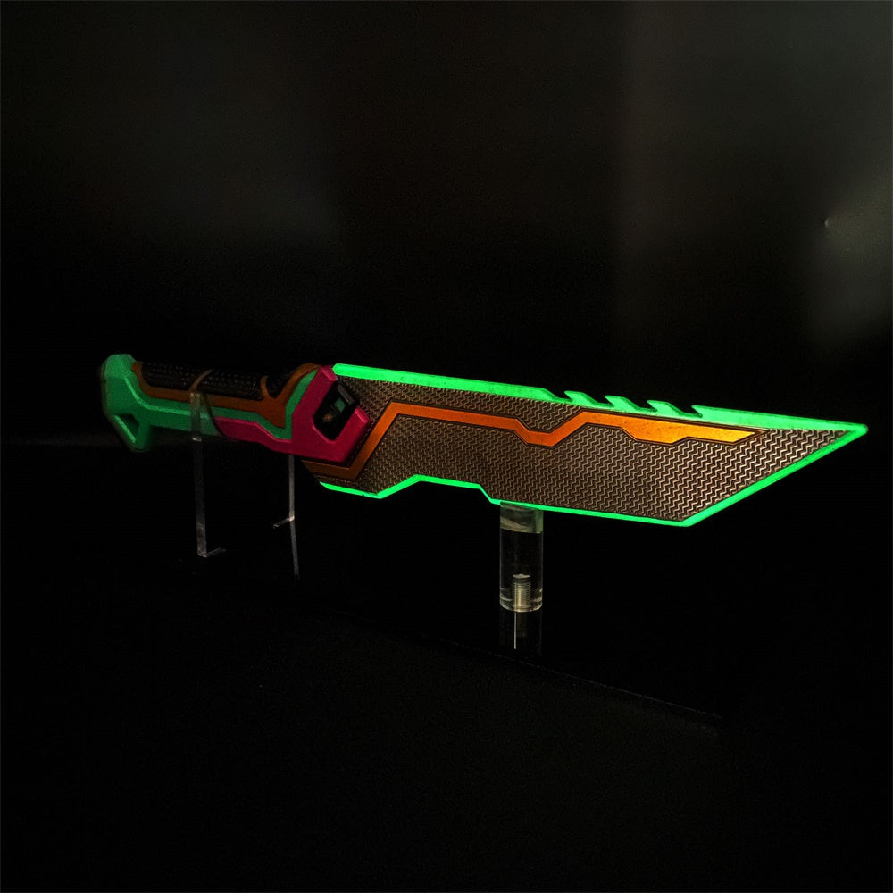 Luminous Glitchpop Knife Full Scale Handmade Metal Glitchpop Dagger USA Stock