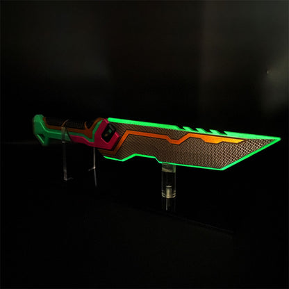 Luminous Glitchpop Knife Full Scale Handmade Metal Glitchpop Dagger USA Stock